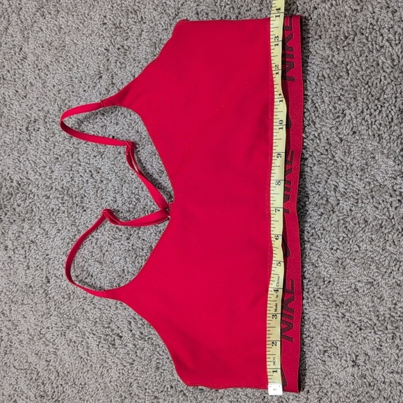 Nike Indy Dri Fit Sports Bra Fire Engine Red Women's Medium V-neck - Picture 4 of 6